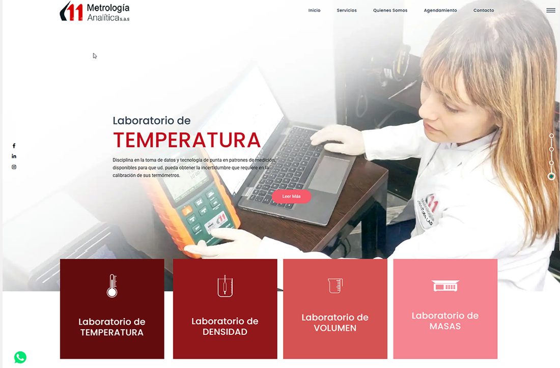 Web de Metrología Analítica después del rescate